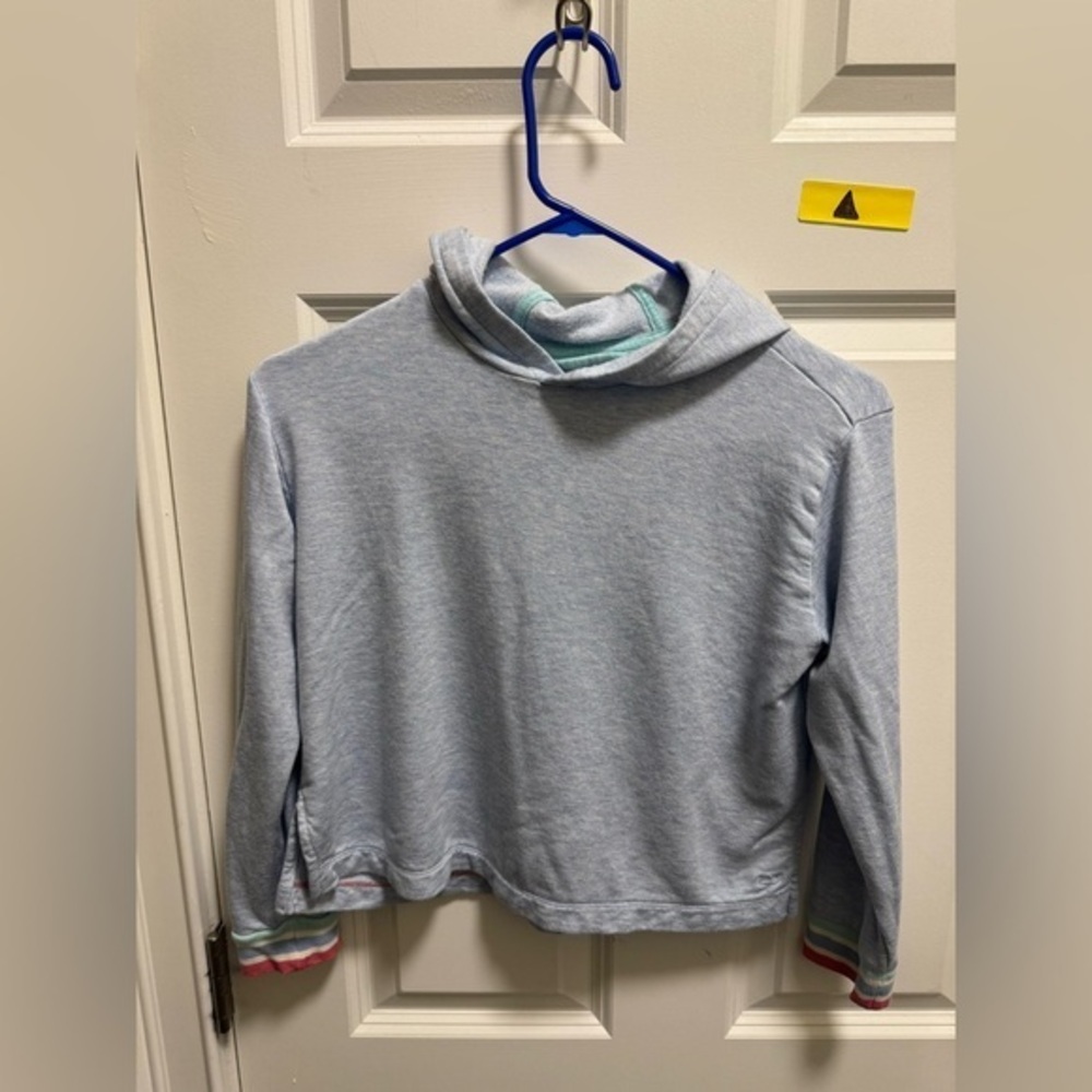 Youth Girls Vineyard Vines Long Sleeve Hooded Shirt Pullover